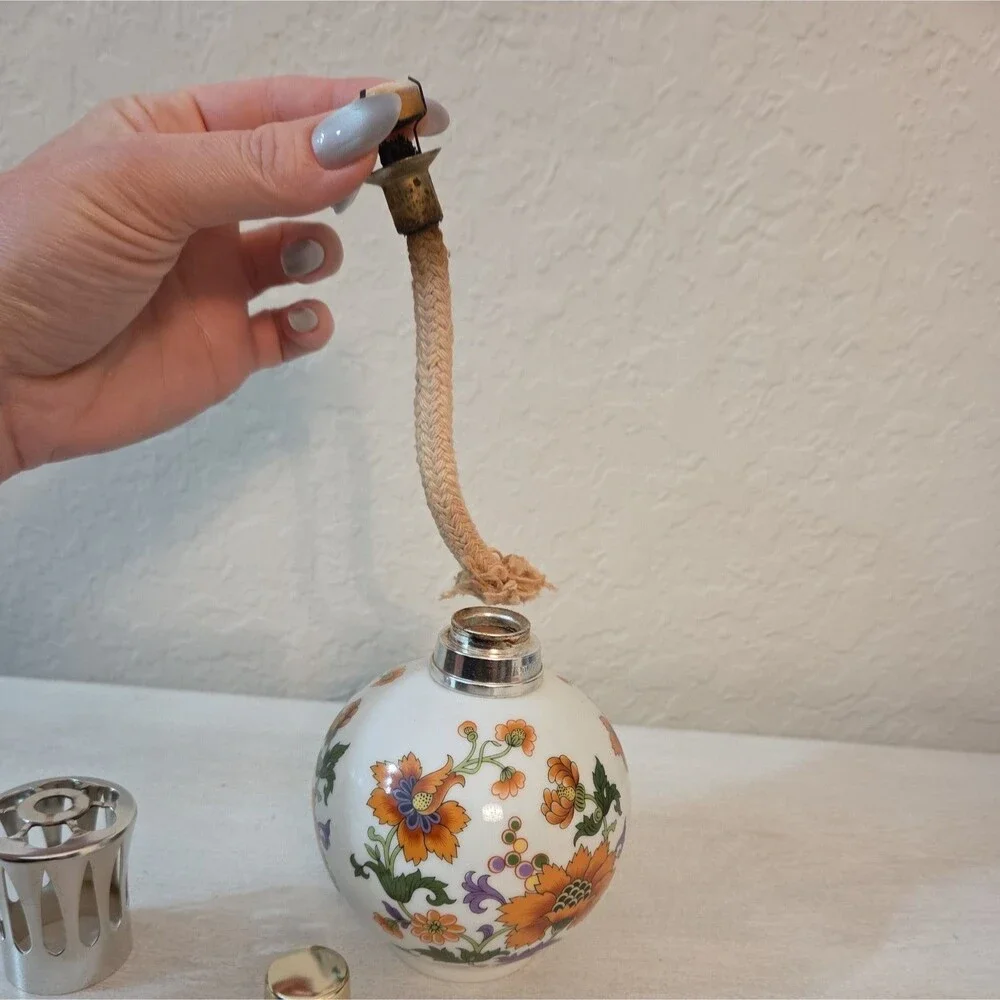 Vintage Berger Limoges France Floral Fragrance Lamp Diffuser